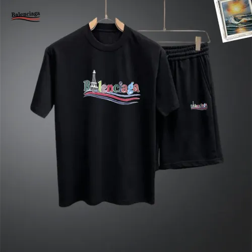 Balenciaga Fashion Tracksuits Short Sleeved For Men #1437664