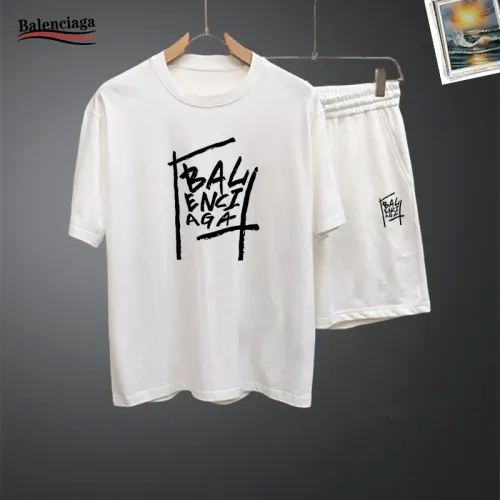 Balenciaga Fashion Tracksuits Short Sleeved For Men #1437692