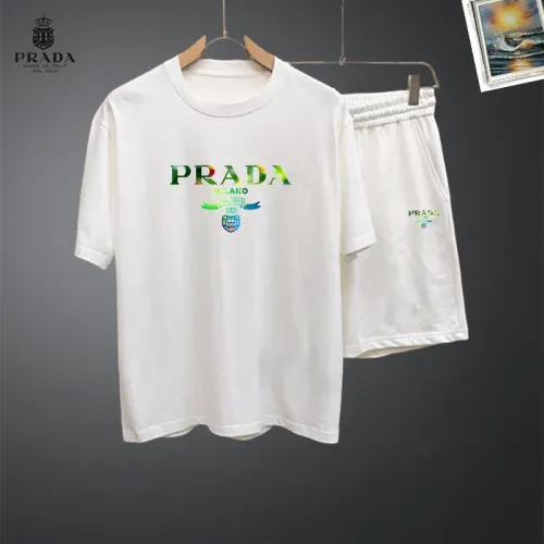 Prada Tracksuits Short Sleeved For Men #1437711