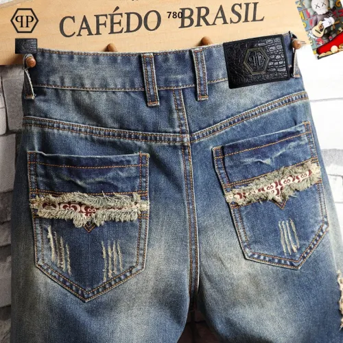 Replica Philipp Plein PP Jeans For Men #1437791 $40.00 USD for Wholesale