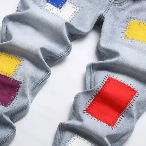 Replica Balmain Jeans For Men #1437823 $48.00 USD for Wholesale