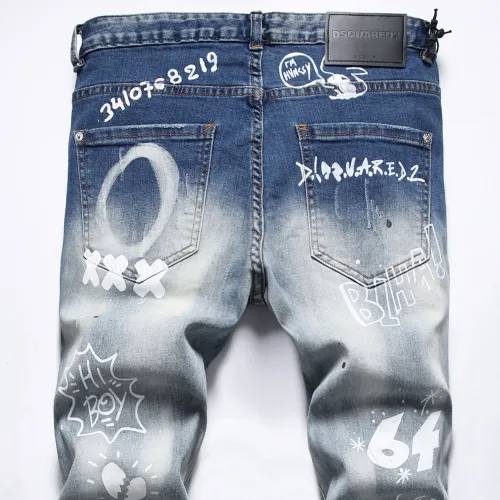 Replica Dsquared Jeans For Men #1437827 $48.00 USD for Wholesale