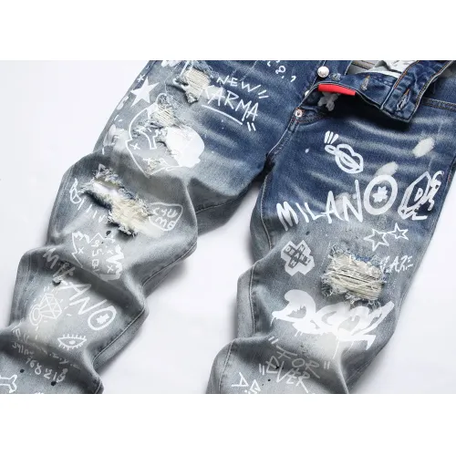Replica Dsquared Jeans For Men #1437827 $48.00 USD for Wholesale