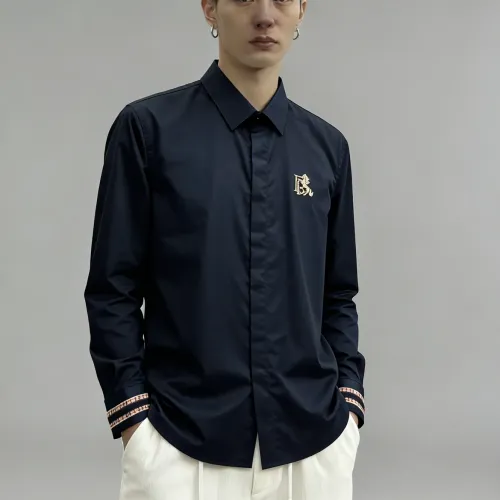 Replica Burberry Shirts Long Sleeved For Men #1438383 $64.00 USD for Wholesale