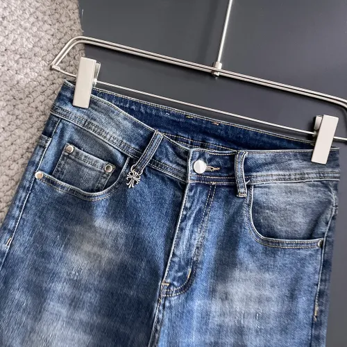 Replica Chrome Hearts Jeans For Men #1438461 $72.00 USD for Wholesale