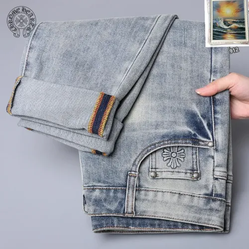 Replica Chrome Hearts Jeans For Men #1438511 $48.00 USD for Wholesale