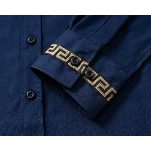 Replica Versace Shirts Long Sleeved For Men #1438794 $40.00 USD for Wholesale