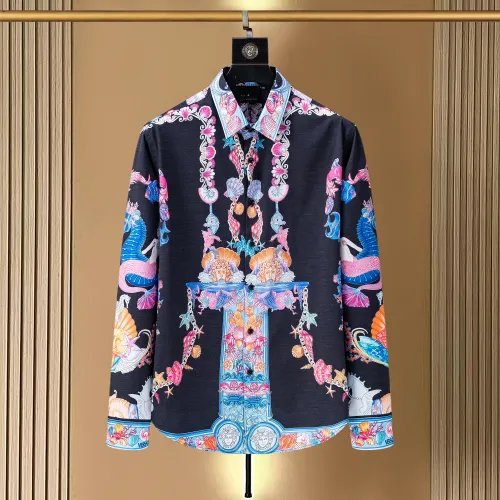 Versace Shirts Long Sleeved For Men #1438796