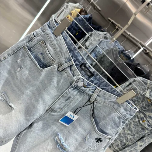 Replica Chrome Hearts Jeans For Men #1439153 $64.00 USD for Wholesale