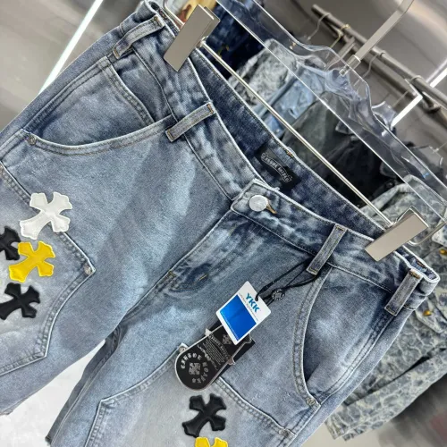Replica Chrome Hearts Jeans For Men #1439158 $64.00 USD for Wholesale