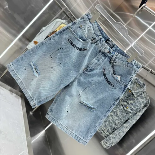 Replica Chrome Hearts Jeans For Men #1439160 $64.00 USD for Wholesale