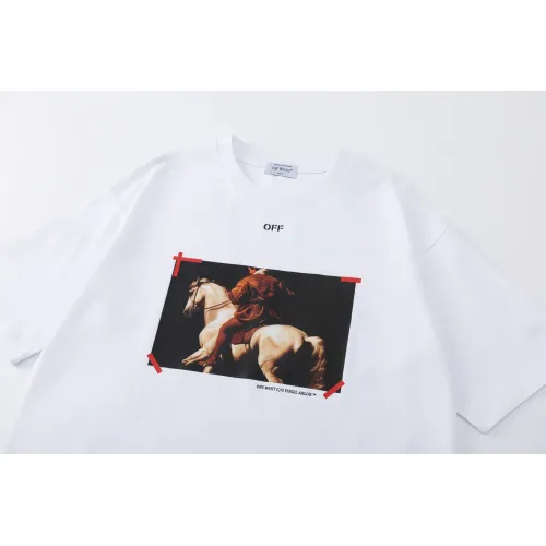 Replica Off-White T-Shirts Short Sleeved For Unisex #1439171 $32.00 USD for Wholesale