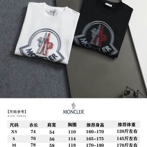 Replica Moncler T-Shirts Short Sleeved For Unisex #1439206 $40.00 USD for Wholesale