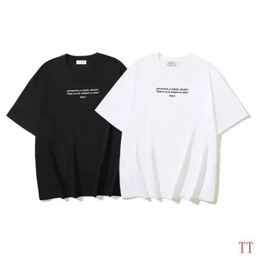 Replica Off-White T-Shirts Short Sleeved For Unisex #1439305 $29.00 USD for Wholesale