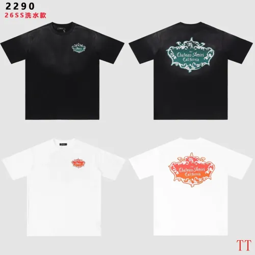 Replica Amiri T-Shirts Short Sleeved For Unisex #1439423 $32.00 USD for Wholesale