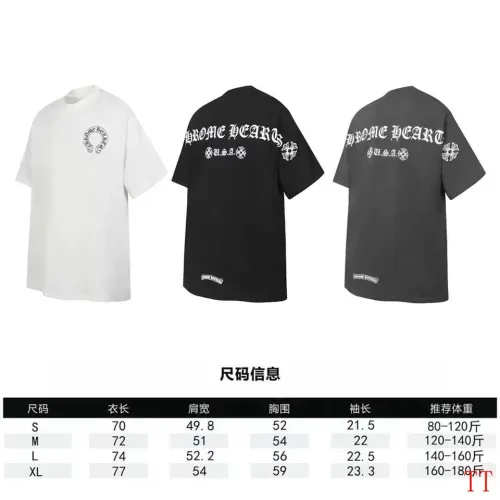 Replica Chrome Hearts T-Shirts Short Sleeved For Unisex #1439428 $36.00 USD for Wholesale