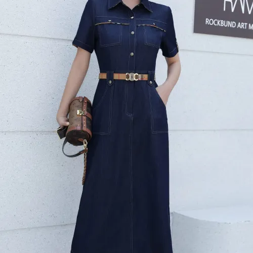 Burberry Dresses Short Sleeved For Women #1440061