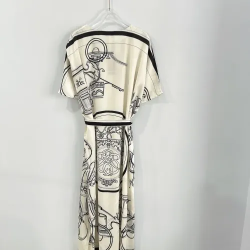 Replica Versace Dresses Short Sleeved For Women #1440084 $80.00 USD for Wholesale