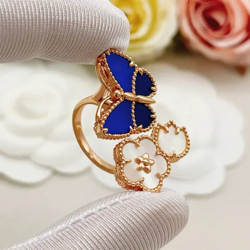 Replica Van Cleef & Arpels Rings In Rose Gold For Women #1440734 $34.00 USD for Wholesale
