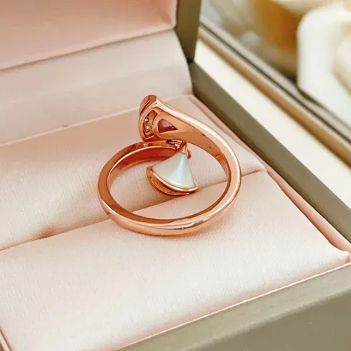 Replica Bvlgari Rings In Rose Gold For Women #1440784 $34.00 USD for Wholesale