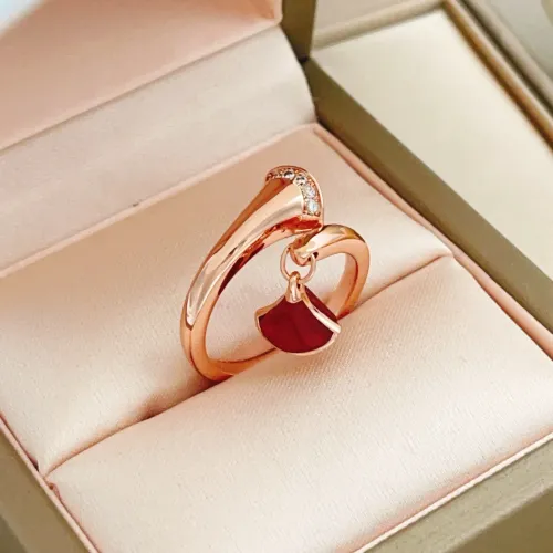 Replica Bvlgari Rings In Rose Gold For Women #1440785 $34.00 USD for Wholesale