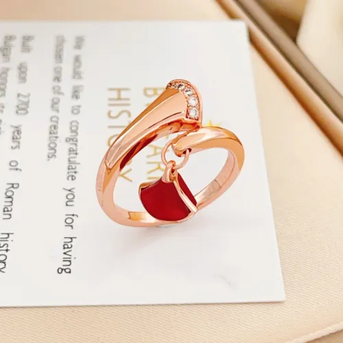 Replica Bvlgari Rings In Rose Gold For Women #1440785 $34.00 USD for Wholesale