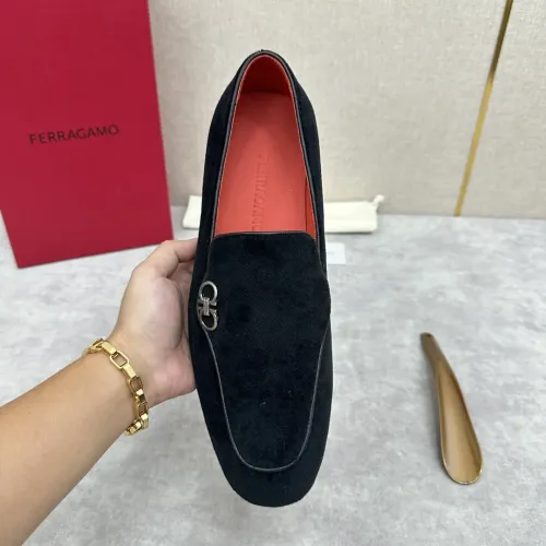 Replica Salvatore Ferragamo Leather Shoes For Men #1441442 $170.00 USD for Wholesale