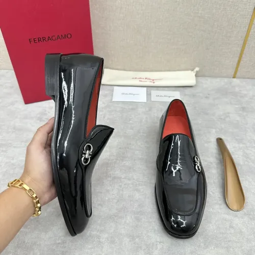 Replica Salvatore Ferragamo Leather Shoes For Men #1441444 $170.00 USD for Wholesale