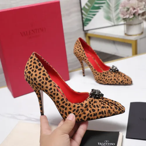 Replica Valentino High-Heeled Shoes For Women #1441861 $112.00 USD for Wholesale