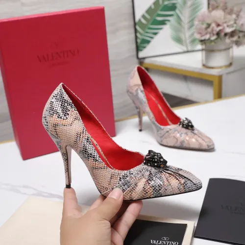 Replica Valentino High-Heeled Shoes For Women #1441862 $112.00 USD for Wholesale