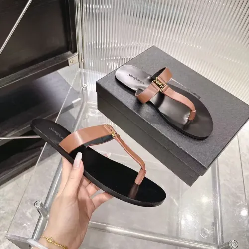 Replica Yves Saint Laurent YSL Slippers For Women #1441977 $98.00 USD for Wholesale