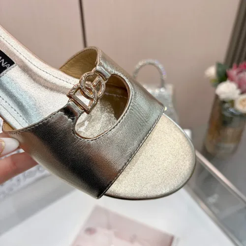Replica Dolce & Gabbana D&G Slippers For Women #1442001 $82.00 USD for Wholesale