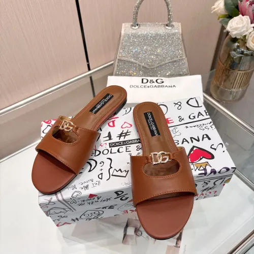 Replica Dolce & Gabbana D&G Slippers For Women #1442004 $82.00 USD for Wholesale
