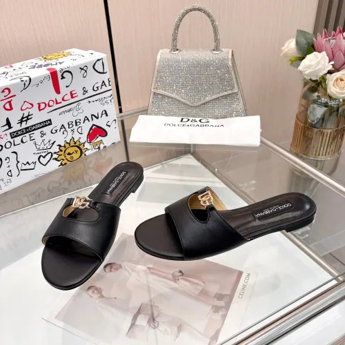 Replica Dolce & Gabbana D&G Slippers For Women #1442007 $82.00 USD for Wholesale