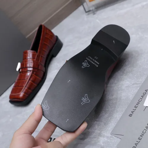 Replica Balenciaga Leather Shoes For Women #1442098 $128.00 USD for Wholesale