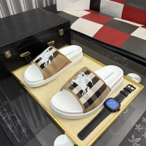 Replica Burberry Slippers For Men #1442841 $60.00 USD for Wholesale