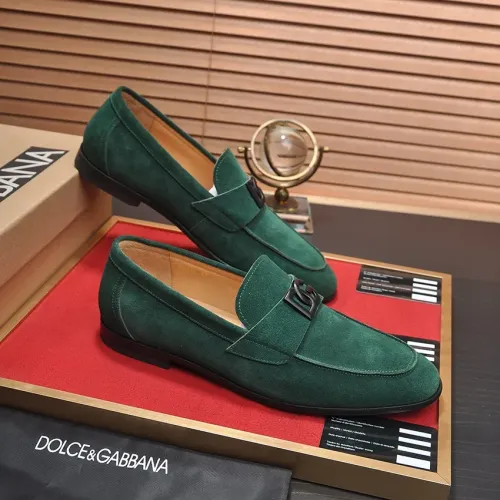 Replica Dolce & Gabbana D&G Leather Shoes For Men #1442851 $98.00 USD for Wholesale