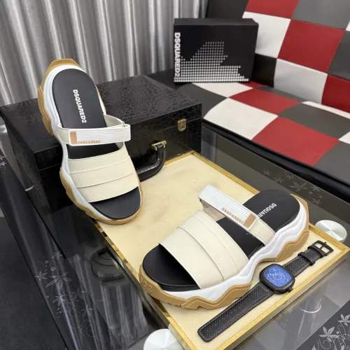 Replica Dsquared Slippers For Men #1442963 $76.00 USD for Wholesale