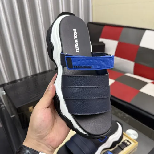 Replica Dsquared Slippers For Men #1442964 $76.00 USD for Wholesale