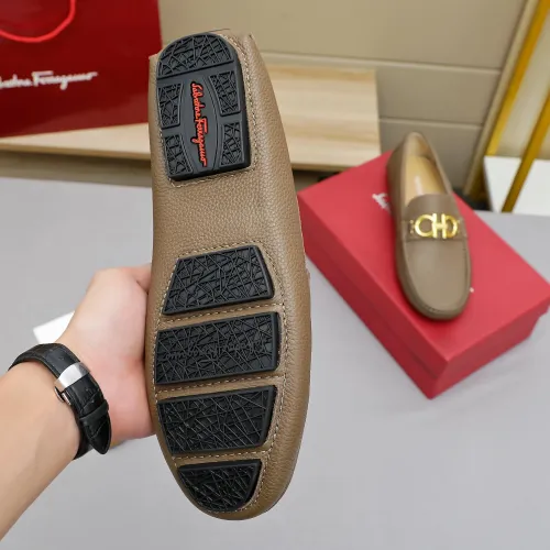Replica Salvatore Ferragamo Leather Shoes For Men #1442979 $82.00 USD for Wholesale