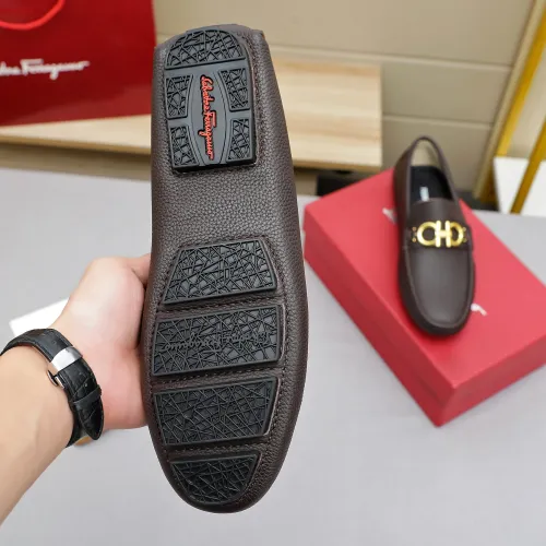 Replica Salvatore Ferragamo Leather Shoes For Men #1442980 $82.00 USD for Wholesale