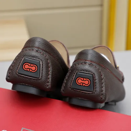 Replica Salvatore Ferragamo Leather Shoes For Men #1442980 $82.00 USD for Wholesale