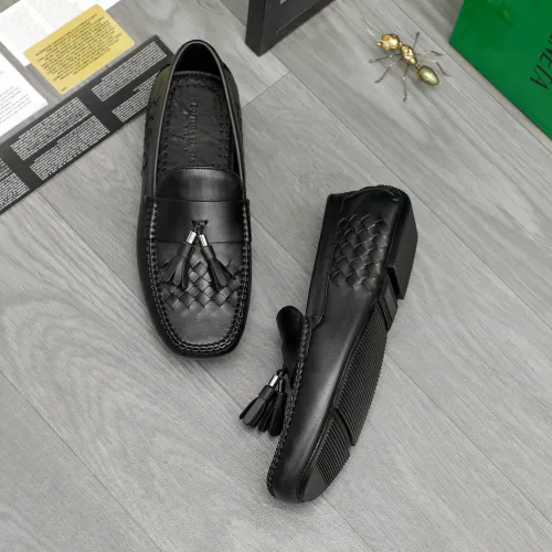 Replica Bottega Veneta BV Leather Shoes For Men #1443021 $80.00 USD for Wholesale