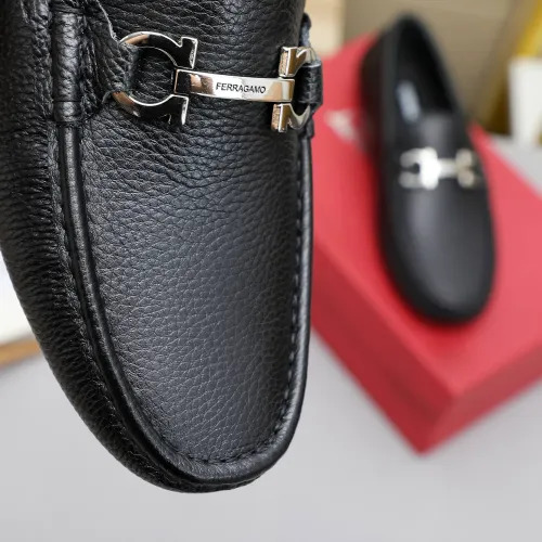 Replica Salvatore Ferragamo Leather Shoes For Men #1443112 $80.00 USD for Wholesale