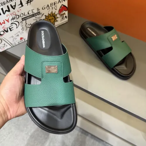 Replica Dolce & Gabbana D&G Slippers For Men #1443137 $52.00 USD for Wholesale