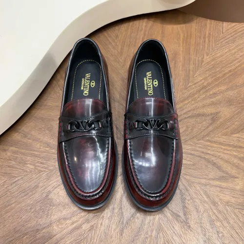 Replica Valentino Leather Shoes For Men #1443241 $132.00 USD for Wholesale