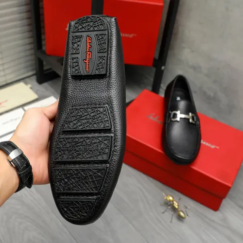 Replica Salvatore Ferragamo Leather Shoes For Men #1443617 $80.00 USD for Wholesale