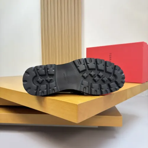 Replica Salvatore Ferragamo Leather Shoes For Men #1443642 $155.00 USD for Wholesale