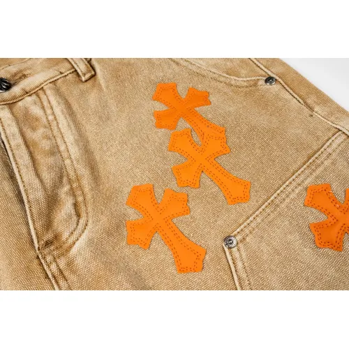 Replica Chrome Hearts Jeans For Men #1443977 $45.00 USD for Wholesale
