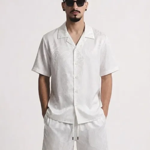 Replica Versace Tracksuits Short Sleeved For Men #1444859 $76.00 USD for Wholesale